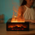 LED fireplace humidifier with aroma diffuser